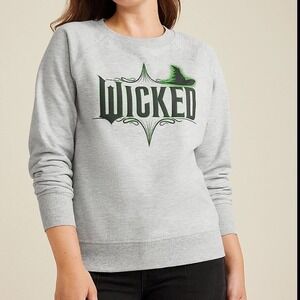 Wicked Musical Graphic Sweatshirt Gray Raglan Pullover XL Hybrid‎ Apparel